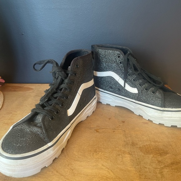 Black Sparkle Vans - Picture 3 of 6